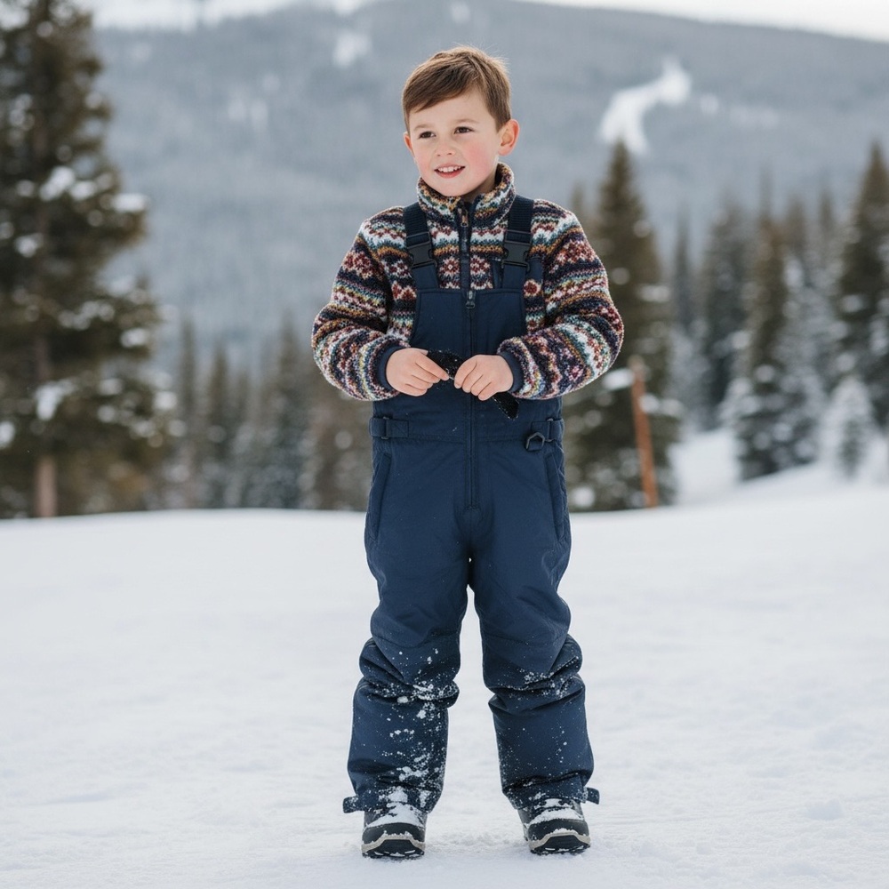 iXtreme Outfitters Kids Navy Snow Bib Pants 5/6 IX81464-NVY Insulated